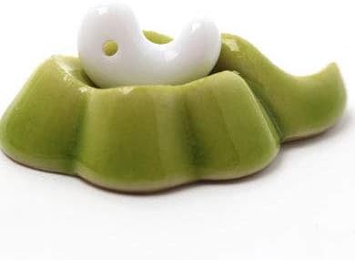 [アナヒータストーンズ] 出雲型勾玉 (白瑪瑙（シロメノウ）, 20ミリ)