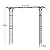 DWVO 81" H Garden Arch and Arbor, Black Arch for Climbing Plants Outdoor, Wedding Ceremony Archway Decoration for Lawn, Patio, Backyard