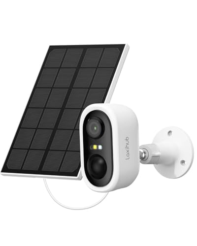 La Mejor Recopilación de Camaras de Seguridad Exterior disponible en línea. 42 LAXIHUB W2 Cámara de Seguridad Exterior Solar Inalámbrica, Arenti App 2K 3MP Camaras WiFi Recargble con Visión Nocturna y Audio, IP65 Impermeable, Compartible con Alexa y Google...