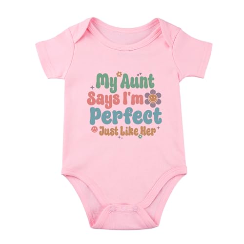 My Aunt Says I'm Perfect Bodysuit Auntie's Bestie Baby Bodysuit I Love My Aunt Baby Romper Infant