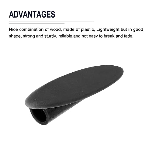 Image of MECCANIXITY 9mm Plastic Pocket Plugs, Wood Plugs Covers Slant Hole Caps for Pocket Hole Jig Working Tool Accessories, Black Pack of 200