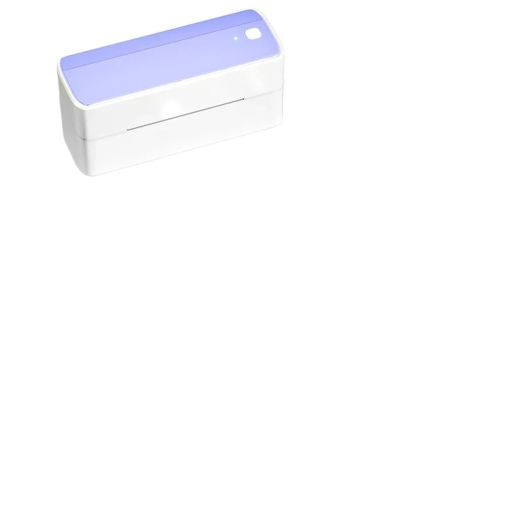 Drukarka ręczna, Drukarka etykiet termicznych Bluetooth Bezprzewodowa mała drukarka etykiet wysyłkowych 4X6 Kompatybilna(Purple)