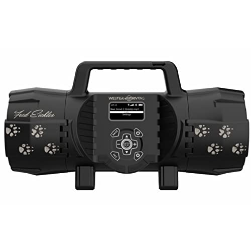 HME Western Rivers Fred Eichler Compact Easy-to-Use Electronic Game Call for Hunting with Four-Channel Long-Range Remote, Dual Speakers, Black -  WRC-EGC-DS