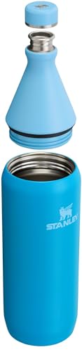 Stanley Slim All-Day Bottle 34 oz | Outlet Lid with Leak-Proof Seal | Slim Design for Travel & Gym | Insulated Stainless Steel | BPA Free | Azure