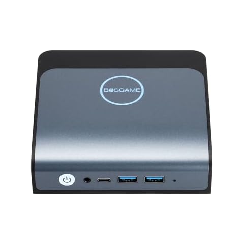 BOSGAME Mini PC N100 16GB DDR4 512GB SSD, Intel Alder Lake-N100 (up to 3.4GHz), 2.5G Dual 2.5GbE LAN Mini-Computer Supports Wi-Fi5, BT5.2, USB3.2, 4K@60Hz Triple Display, Home-Server/Network Firewall Cover