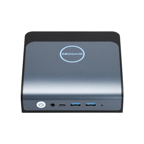 BOSGAME Mini PC, B100 16GB DDR4 512GB SSD, Intel Alder Lake-N100 (up to 3.4GHz), 2.5G Dual LAN Mini-Computer Supports WiFi6, BT5.2, USB3.2, 4K@60Hz Triple Display, Home-Server/Network Firewall