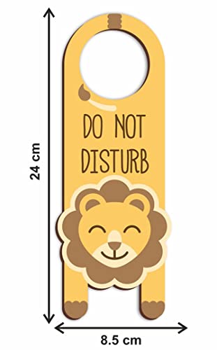 Image of CVANU Do Not Disturb Wooden Door Sign Hanger Size(24cm x 8.5cm) cv74