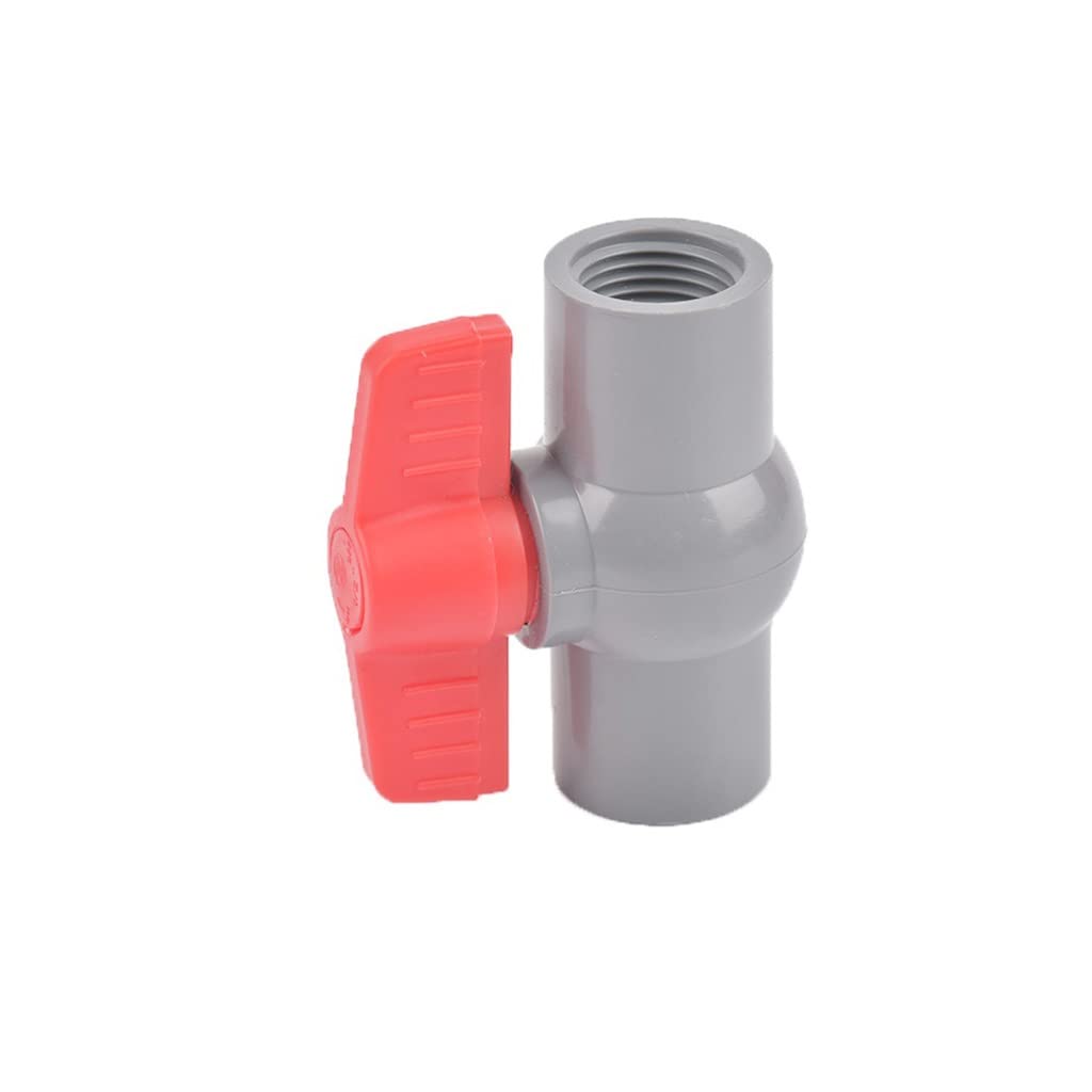 vanne de tuyau d'eau en plastique, vanne à bille, Robinet à bille en PVC gris de type filetage et douille avec interrupteur, for raccords d'irrigation de jardin, valve d'aquarium, 1 pièce (couleur : I