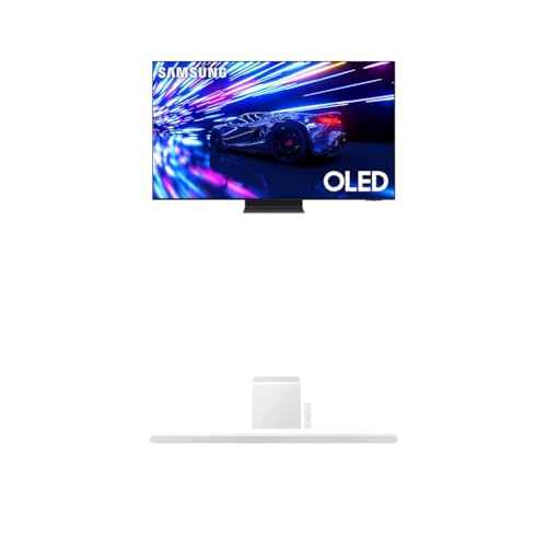 Image of SAMSUNG 77-Inch Class OLED 4K S95D Series HDR Pro Smart TV (QN77S95D, 2024 Model) w S801D 3.1.2ch Soundbar w /Wireless Dolby Atmos Audio, Ultra Slim Design, HW-S801D /ZA (Newest Model)