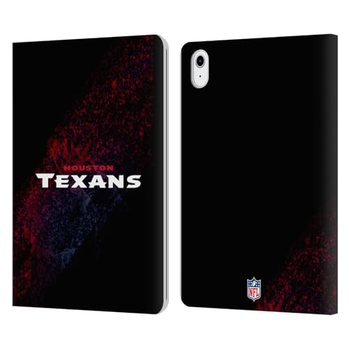 Étui portefeuille iPad Air 11 Head Case Designs NFL Houston Texans en cuir