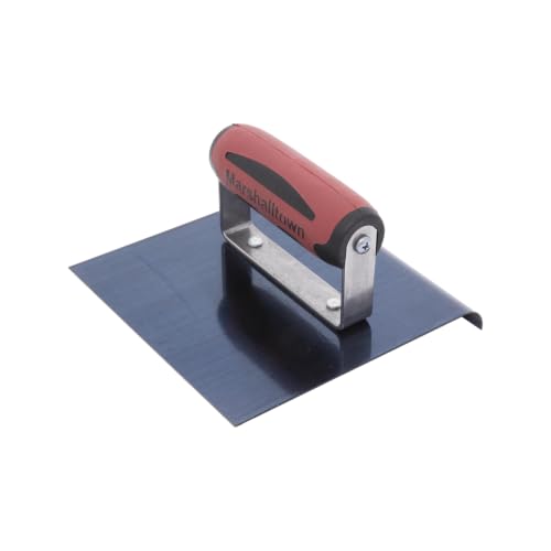 Image of MARSHALLTOWN Straight Concrete Edger, 6 x 6 Blue Steel Blade, 1 /4 Lip x 1 /8 Radius, Made In The USA, 161BD