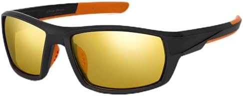 Óculos de Sol Lente Amarela Esportivo Polarizado UV400 Para Dirig...