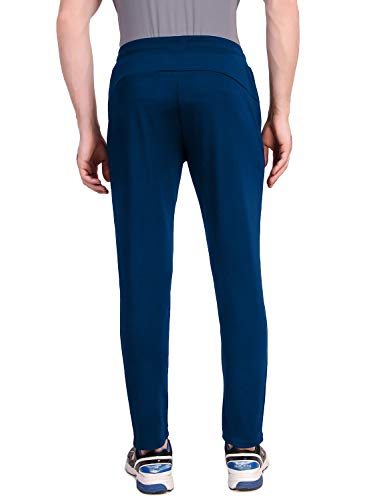 Image of FITINC Athleisure Track Pants for Men| Lycra Slim Fit Mens Dryfit Track Pant with Concealed Zipper Pockets | Quick Dry Pant Style Lower for Men for Home & Workout