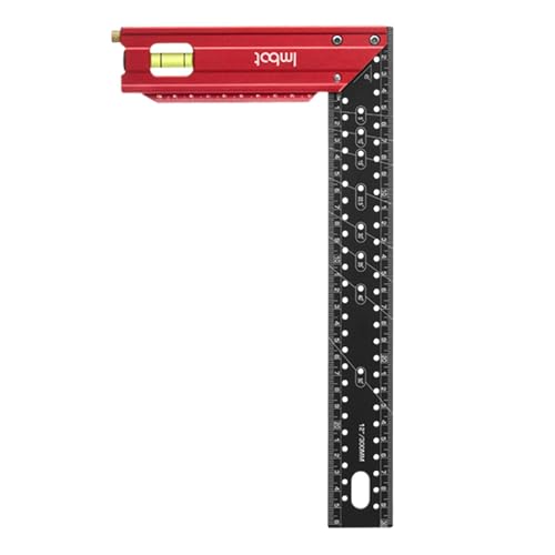 Gabarit de traçage pour menuisier et règle de mesure en alliage alu