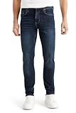 Slim Jeans aus weichem, stretchigem Denim mit angedeuteten Tragefalten und Washed-Effekten.