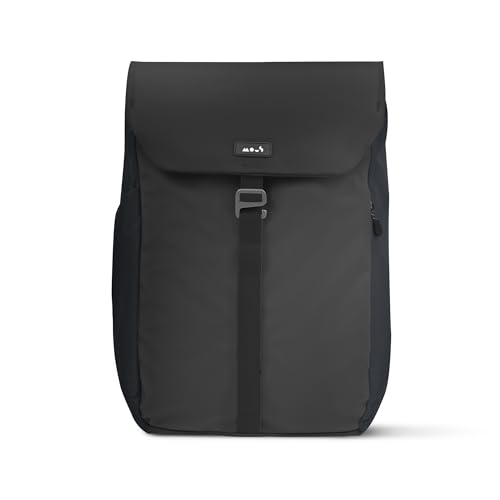 Mous - Day Backpack with Laptop Compartment 20L - Central Zip - Water-Resistant - Tech Protection for Travel or Work Midnight