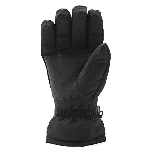 KKmoon 1 par de luvas de motociclismo, luvas térmicas à prova d'água, à prova de vento, prata