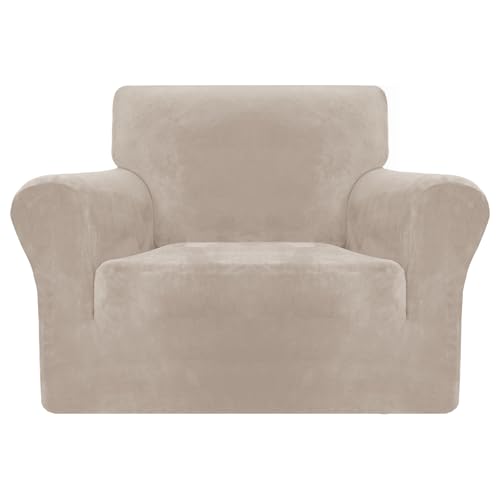 MAXIJIN Coprisedili in velluto spesso per poltrone Copridivano elasticizzato 1