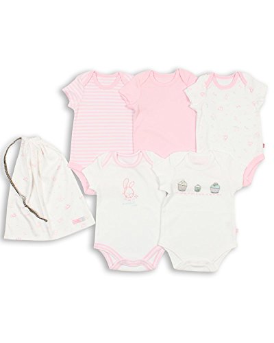 The Essential One - Paquete de 5 Body Bodies para bebé niñas ESS93