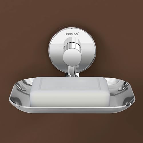 Image of Plantex (Primax) 304 Grade Stainless Steel Soap Holder /Bathroom Soap Holder /Kitchen Soap Stand for Sink - Bathroom Accessories (Chrome)