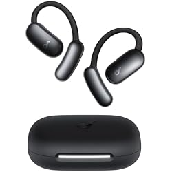 soundcore AeroFit 2 AI Assistant by Anker, Open-Ear Headphones, Pressure-Free Fit, 2× Richer Bass, Real-Time Translation Earbuds, Hi-Res Audio, 35-Hour Playtime, IP55 Waterproof Rating | Pressure-free seat, twice as powerful bass, real-time translation, 35 hours playback time, IP55