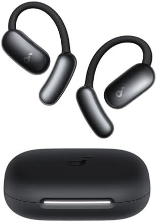 soundcore AeroFit 2 AI Assistant by Anker, Open-Ear Headphones,with Travel Case for AeroFit Series,Pressure-Free Fit, 2× Richer Bass, Real-Time Translation Earbuds, Hi-Res Audio, 35-Hour Playtime, IP5
