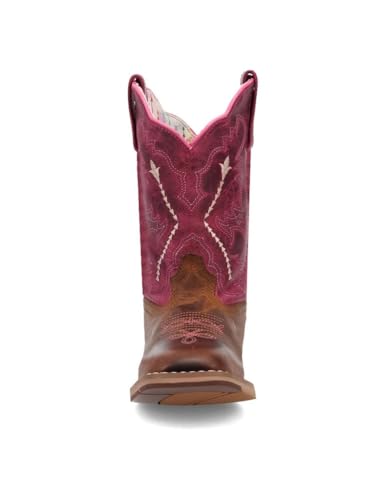 Dan Post Western Boots Girls Leather Salina 12.5 Child Tan DPC40033