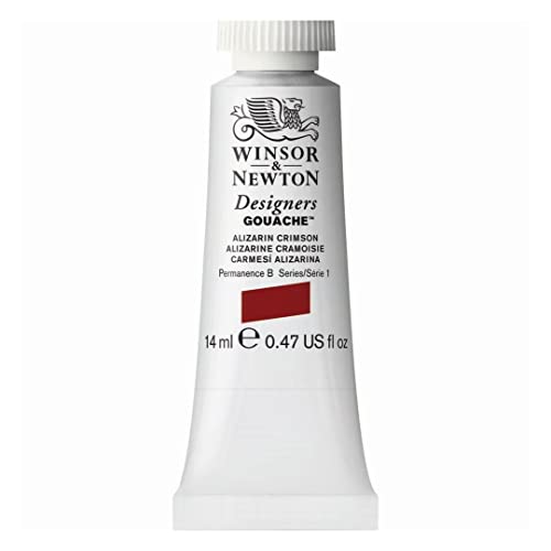 Winsor & Newton 14ml Designers Gouache Tube - Alizarin Crimson