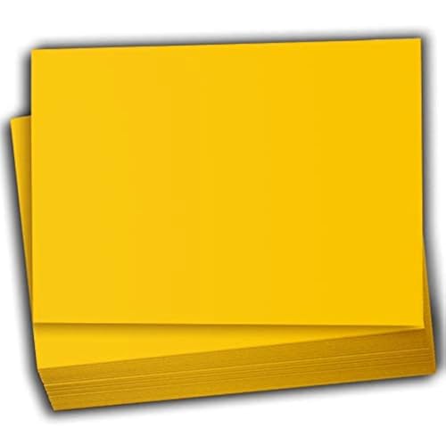Papier cartonné épais 12,7x17,8 cm jaune pour découpe nette et scrapbooking