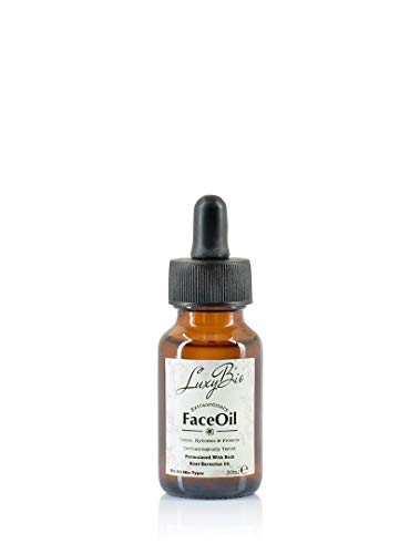 Luxy Bio Rich Rose Oil, Essential, Anti-Aging Face Oil, Hydrating & Brightening ,Clarifying, Calming,Protecting with Vit