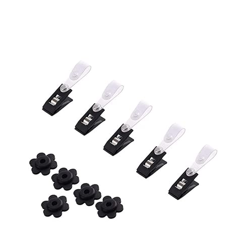 DongAi Garden Flag Rubber Stopper and Adjustable Windproof Garden Flag Clip. Advanced Lawn Flag Stopper and Yard Flag Clip, Pack of 10