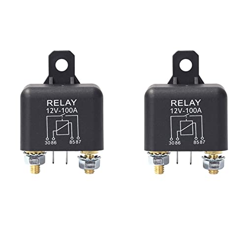 Relés tipo continuo normalmente abiertos 12V 100A de 4 pines para circuitos eléctricos de coche