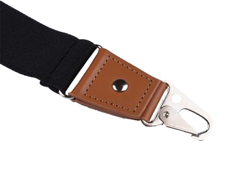 Image of Suspenders for Men Snap Hooks with 1.4 Inch Elastic Y-Back Adjustable