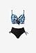 Swimsuits For All Women's Confidante Bra Sized Underwire Bikini Top - 36 F, White Black Polka Dot (Plus