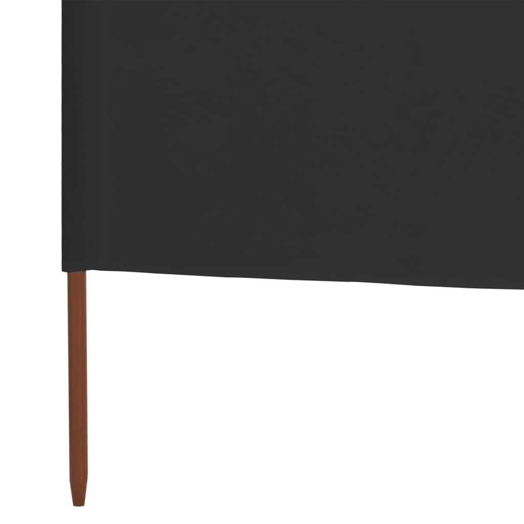 Paravento per giardino, protezione dal vento, 3 pezzi, 400 x 160 cm, colore antracite, adatto per balcone, spiaggia, terrazza
