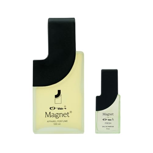 Image of Ossa Magnet Apparel Perfume 100ml And Fresh EDP 15ml | Premium Perfume Combo For Men & Women | Long Lasting Fragrance With Lemon, Musk, Amber Notes - Great for Casual Outings & Everyday Adventures
