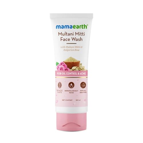 Image of Mamaearth Charcoal, Rice Water Glass, Multani Face Wash