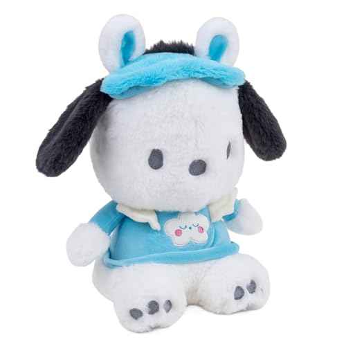 Image of Mirada Official Sanrio Pochacco Soft Plush Toy | Cute Blue Puppy Stuffed Toy for Kids & Girls | Soft Toys for Kids, Cute Soft Toys, Stuffed Animals, Plush Toy, Gift Item, Collectible Decor | 27cm