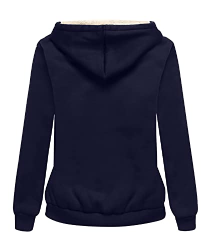 Image of SWISSWELL Hoodies for Women Winter Fleece Sweatshirt - Full Zip Up Thick Sherpa Lined Hooded Jacket