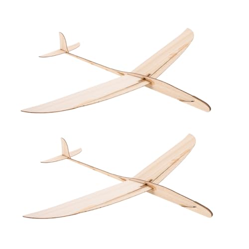 ERINGOGO 2個 木製手投げグライダー 飛行機おもちゃ シンプル立 安定飛行 長距離滑空モデル キッズ向けアウトドア遊び