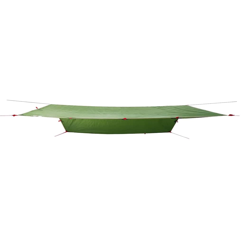 Telone da campeggio verde 360 x 294 cm impermeabile, telo per tenda protezione solare per esterni, campeggio, escursionismo, amaca 94658