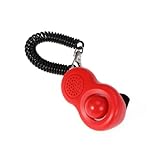 DECOMELODY 4個 ペット用トレーニングクリッカー 人間工学設計の犬猫用クリックトレーナー 指固定エラスティックリング付属 科学的音響で基し