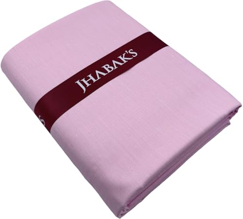 Image of JHABAK'S Unstitched Cotton Blend Solid Shirt & Trouser Fabric - 2.25 m Shirt Cloth - 1.20 m Pant Piece