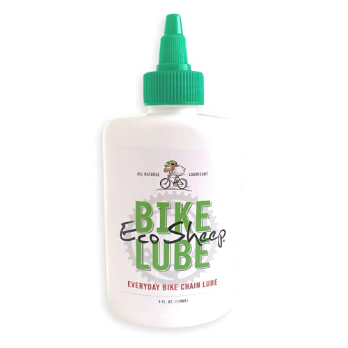Natural Bike Chain Lube, 4 Ounces Of Eco-Friendly Lanolin Lubricant | Petroleum And Teflon Free No Harm To The Environment | Great Wet Lube For Any Cycling Conditions #TOP3