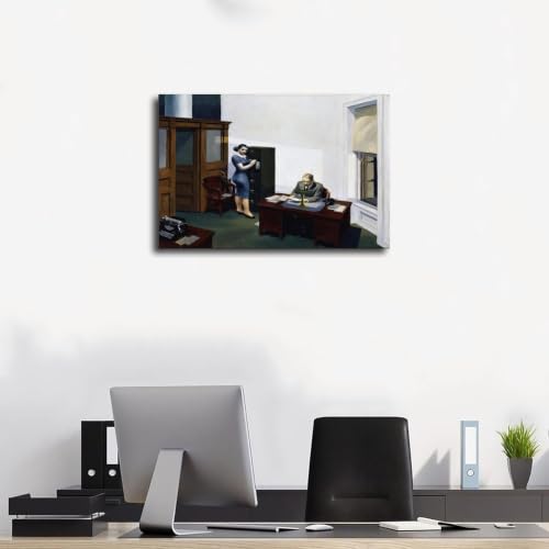 Office at Night Edward Hopper pour rompre la monotonie des murs de bureau