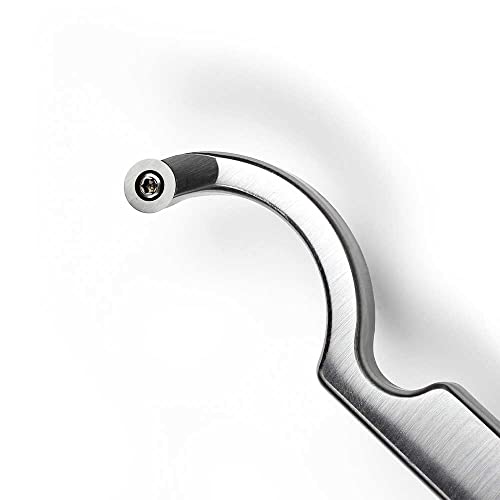 Cincel de torno doblado para crear cuencos de madera con inserto de carburo redondo de 12 mm 5