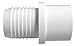 Adapter, PVC, 40, 1-1/2 In., Insert x Spigot