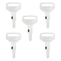 LT Easiyl Traktor-Zündschlüssel S8077 3691975190, kompatibel mit Kubota M-Serie Traktor M-110DTC, 5 Stück