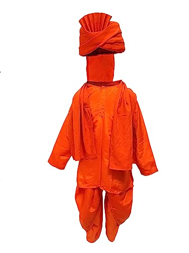 Image of Kaku Fancy Dresses National Heros Freedom Fighters Costumes for Boys & Girls | Independence Day Republic Day Fancy Dress for Schools Plays & Competition | Role Play Politician Costume For Kids