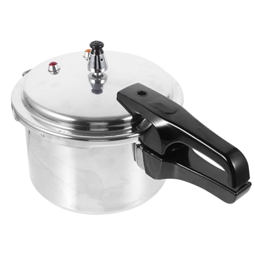 DOITOOL Aluminum Pressure Cooker 22cm/8.7inch Bottom Mini Pressure Cooker for Gas Stove Induction Cooker, Silver